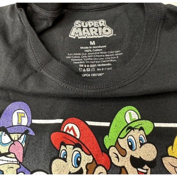 SUPER MARIO BROS Luigi WARIO Nintendo video GAME Wario YOSHI  MEN'S T-Shirt Med - Picture 3 of 5